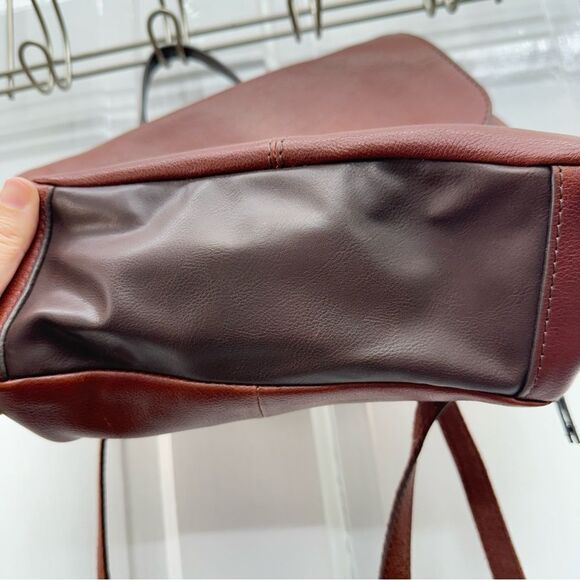 FOSSIL brown Leather Claire Backpack Top Handle Purse Handbag SHB1932213 - Picture 6 of 9